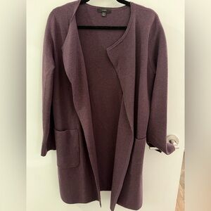 J. Crew Deep Purple Knit Sweater